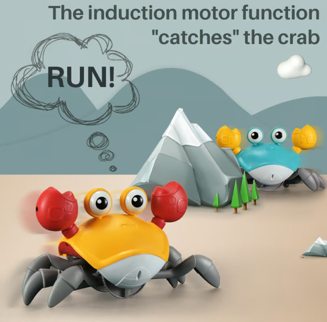 Crawling Crab Toy™ - Bop Buzz Crawling Crab Toy™ Blue Bop Buzz