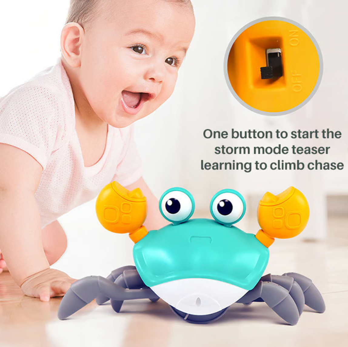 Crawling Crab Toy™ - Bop Buzz Crawling Crab Toy™ Blue Bop Buzz