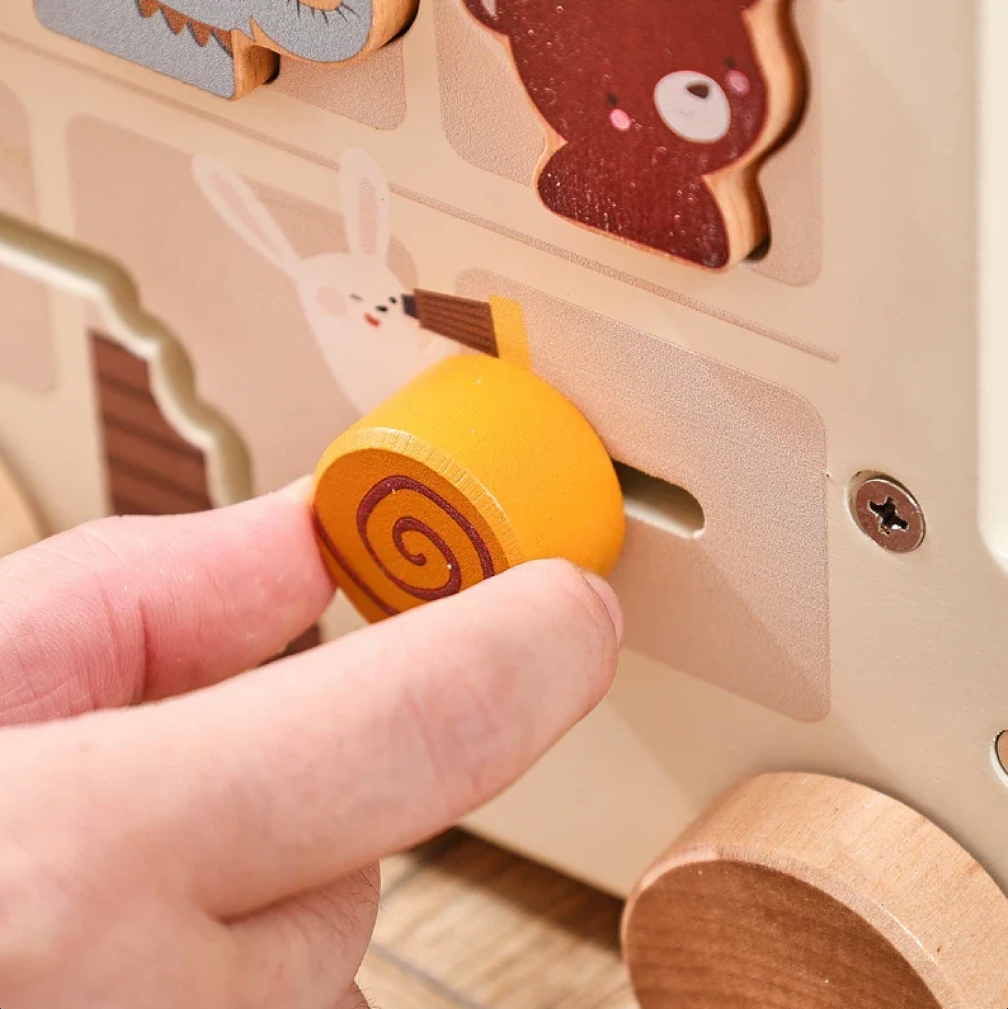 Toddler’s Wooden Activity Bus™ - Bop Buzz Toddler’s Wooden Activity Bus™ White Bus Bop Buzz