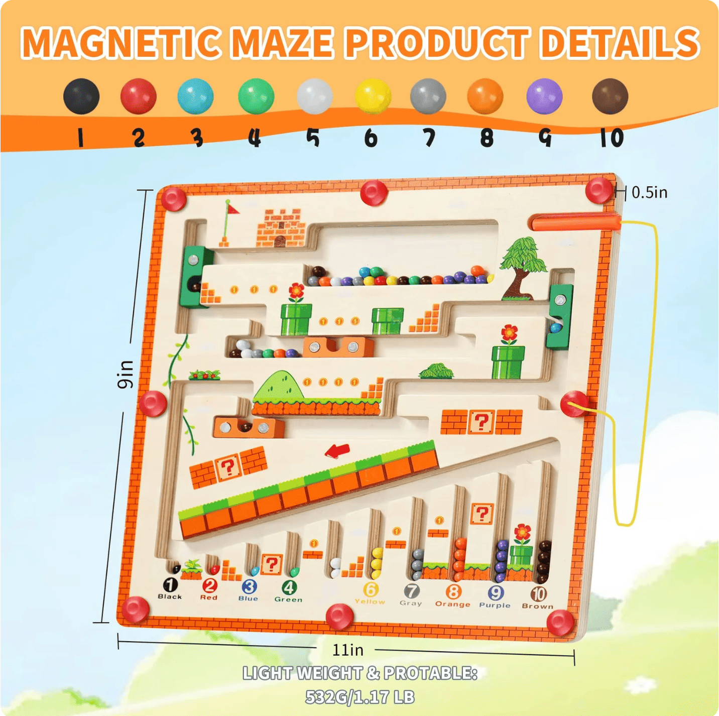 Magnetic Maze Montessori™