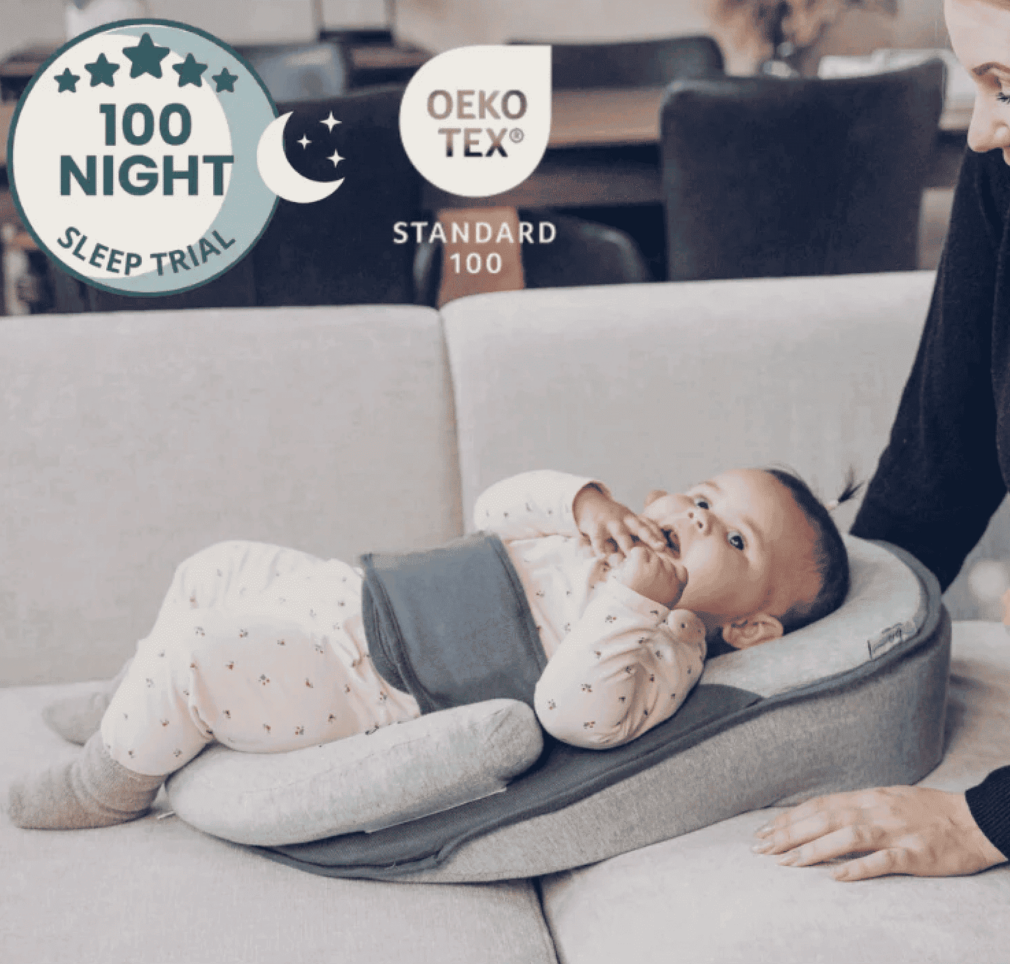 CozyNest™ – Ergonomic Support Pillow for Baby