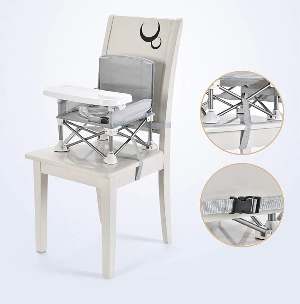Portable Baby Chair™ - Bop Buzz Portable Baby Chair™ Gray Bop Buzz