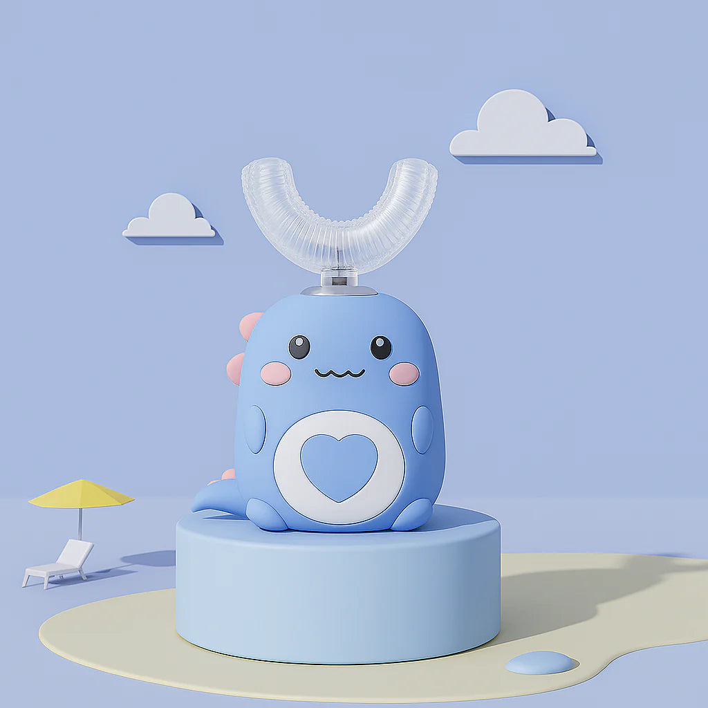 Waterproof Rechargeable Kids Toothbrush with Cartoon Design