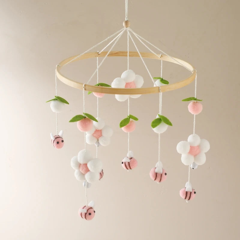 Baby Mobile for Crib – Bees and Daisies
