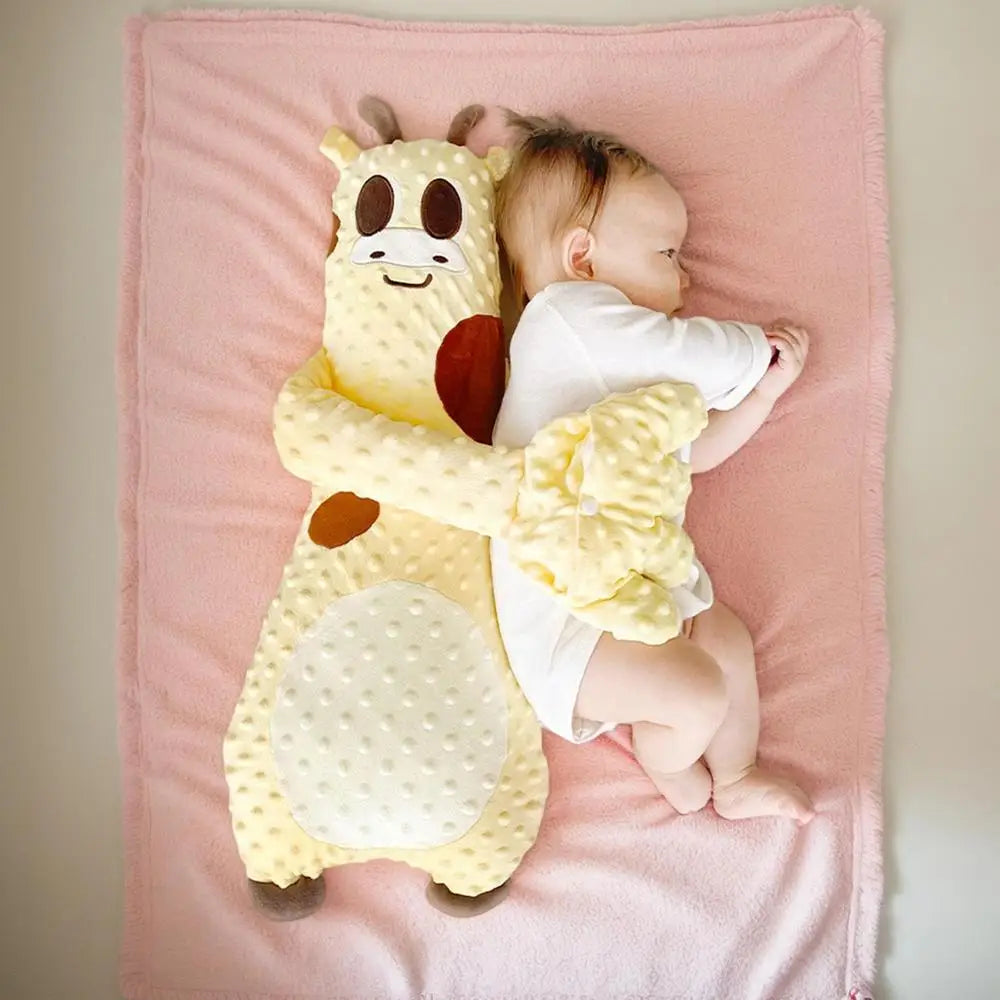 Portable baby soothing palm pillow in crib