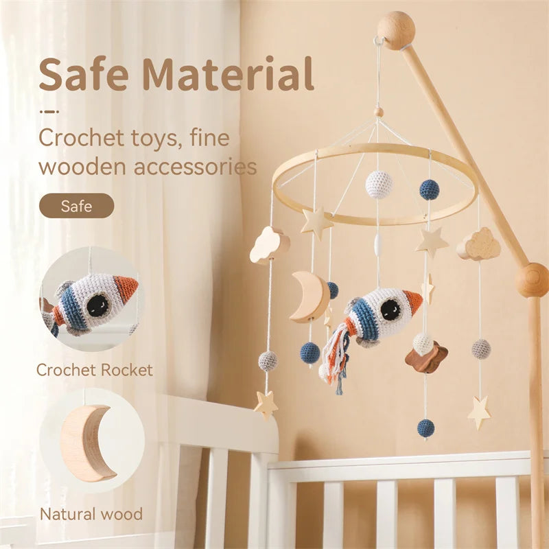 Baby Mobile for Crib – Starry Space Rocket