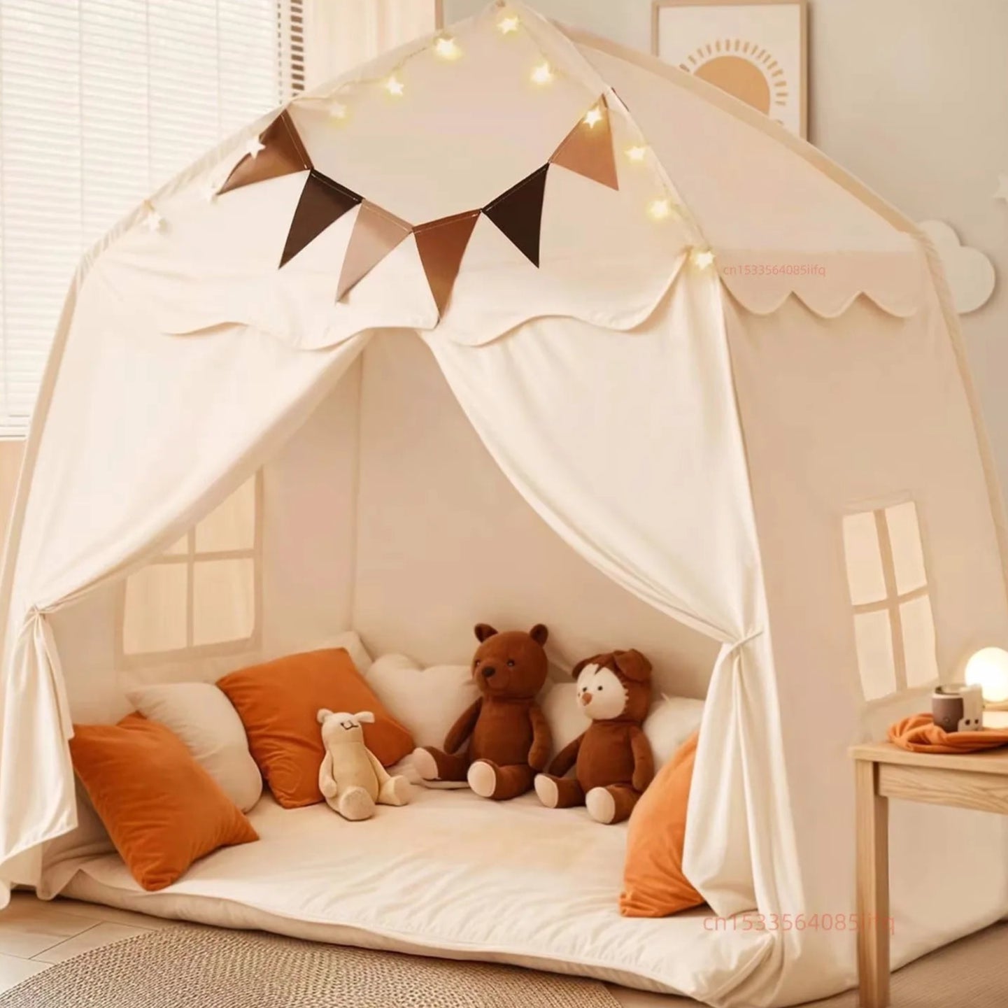Large play tent for children – Adventure Teepee indoor setup