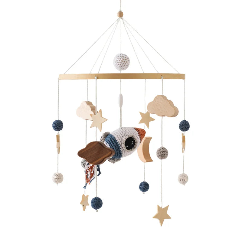 Baby Mobile for Crib – Starry Space Rocket