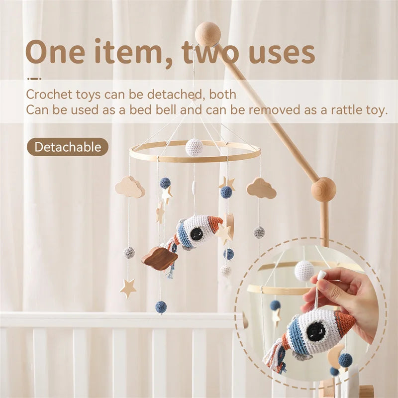 Baby Mobile for Crib – Starry Space Rocket