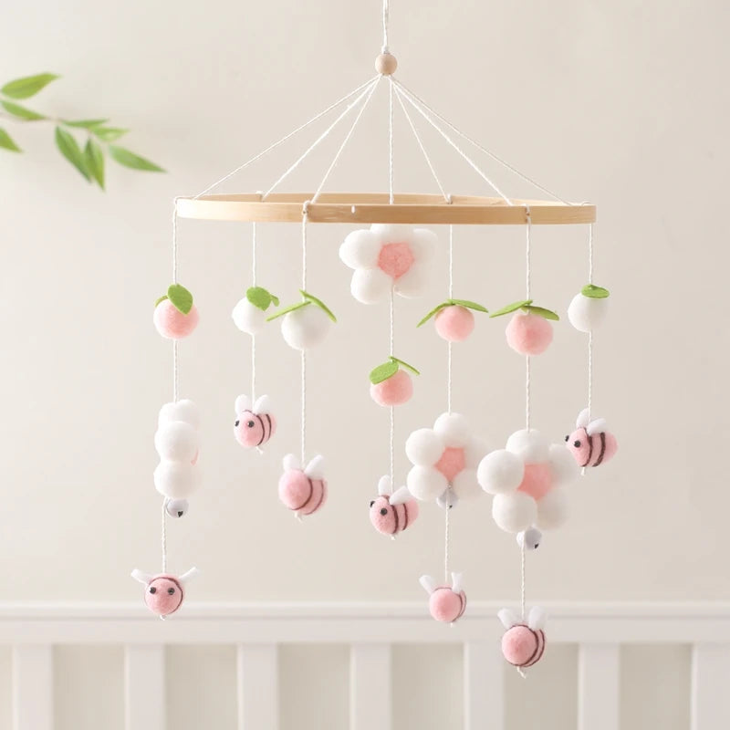 Baby Mobile for Crib – Bees and Daisies