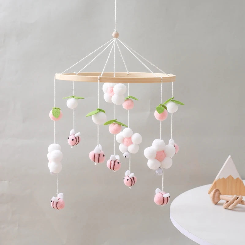 Eco-friendly baby mobile for crib