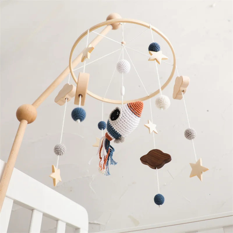Baby Mobile for Crib – Starry Space Rocket