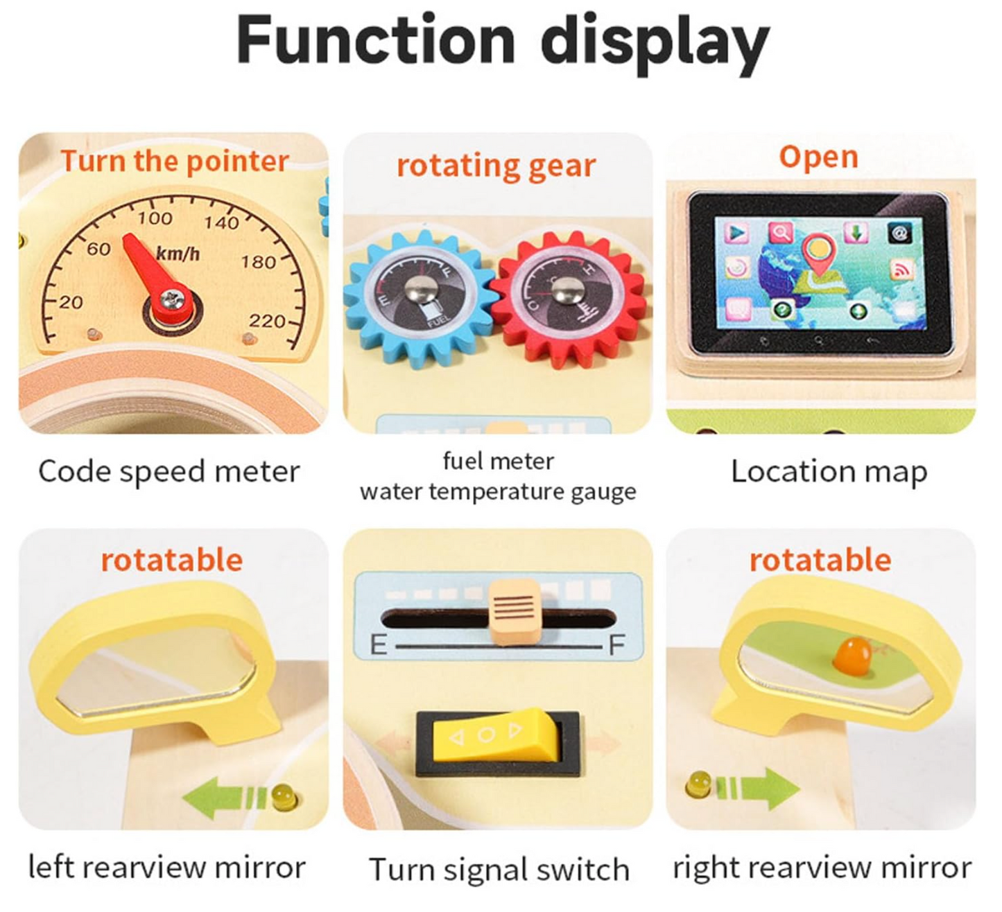 Car Manipulation Board Montessori - Bop Buzz Car Manipulation Board Montessori Default Title Bop Buzz