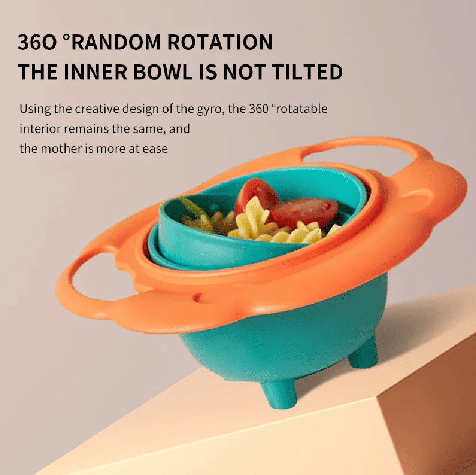 Gyro360™ Spill-Proof Toddler Bowl - Bop Buzz Gyro360™ Spill-Proof Toddler Bowl Gray Bop Buzz