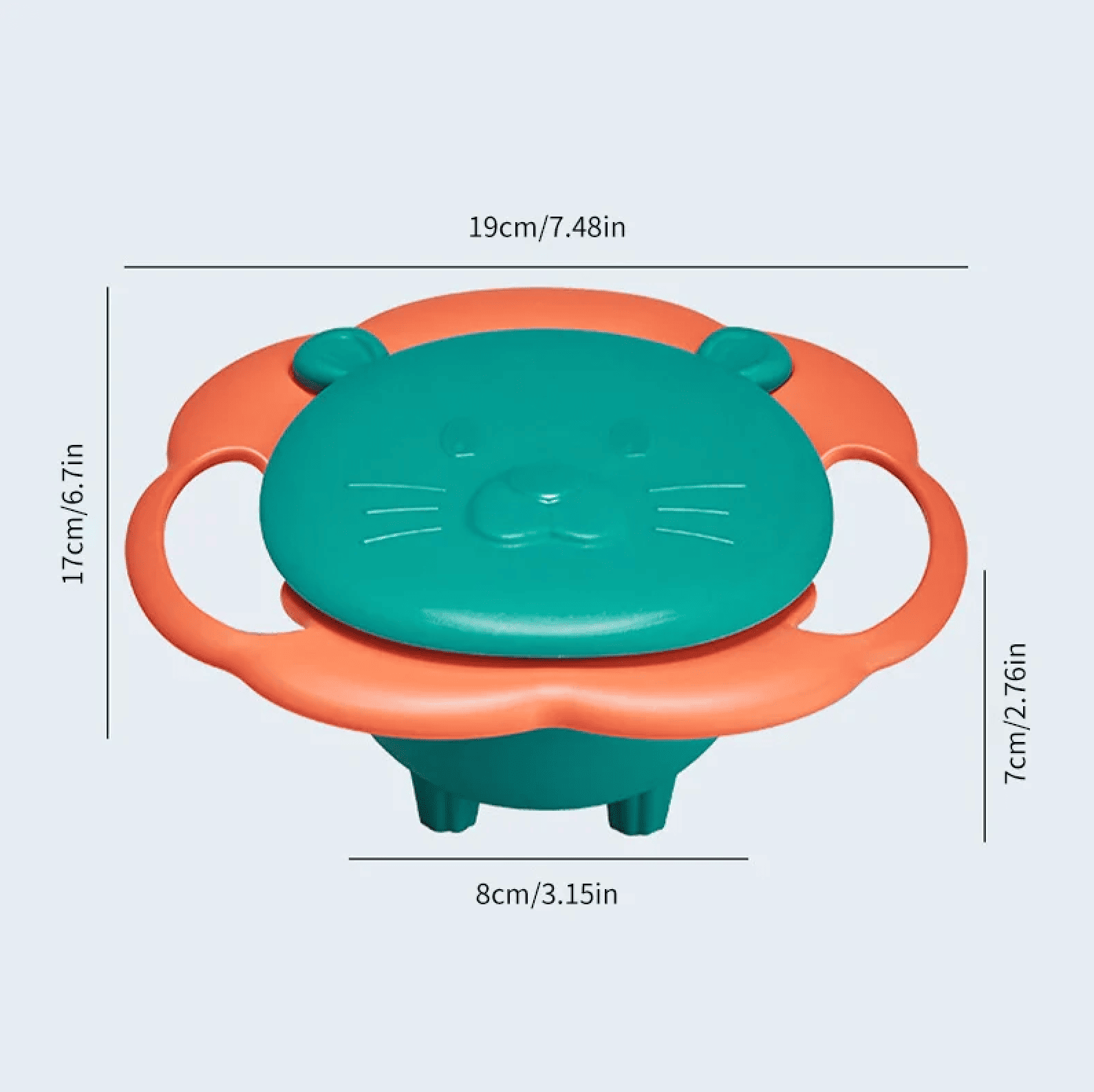 Gyro360™ Spill-Proof Toddler Bowl - Bop Buzz Gyro360™ Spill-Proof Toddler Bowl Gray Bop Buzz