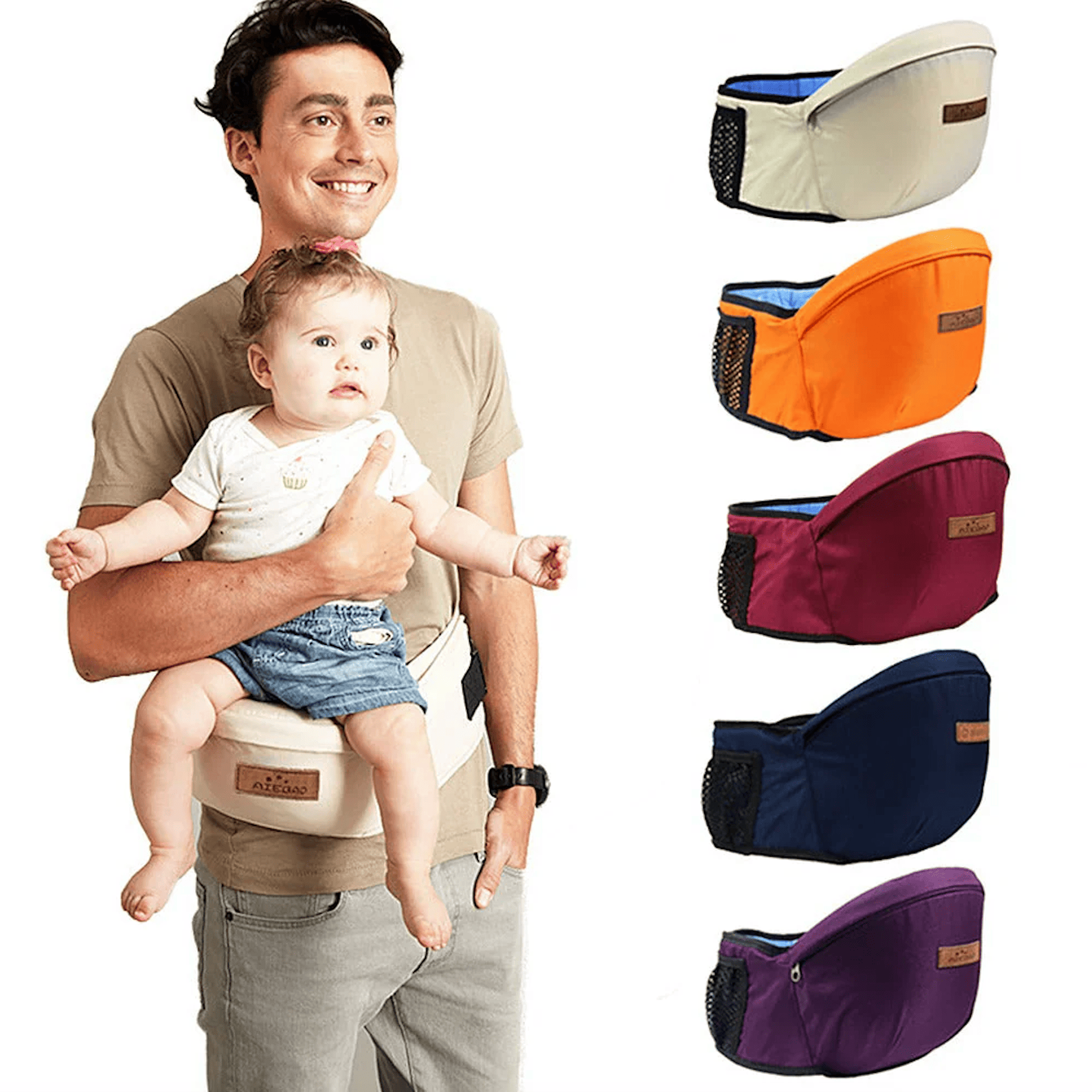 Baby Waist Carrier - Bop Buzz Baby Waist Carrier Black Bop Buzz