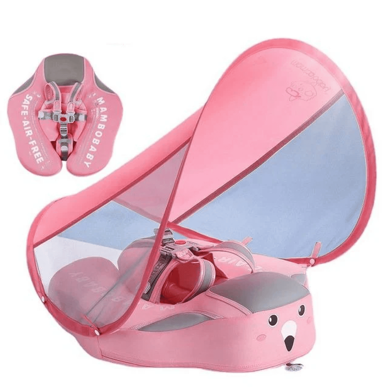 AquaBuddy™ Baby Float with Sunshade - Bop Buzz AquaBuddy™ Baby Float with Sunshade Pink Bop Buzz