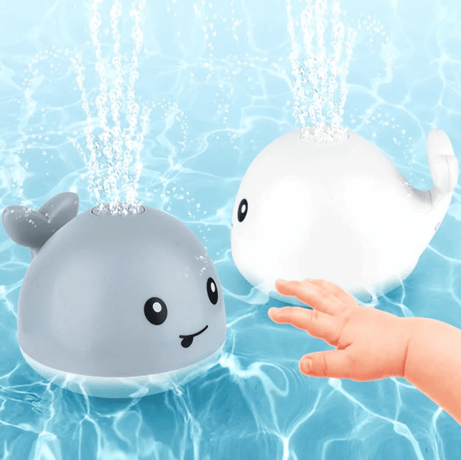 GlowWhale™ - Light-Up Bath Toy - Bop Buzz GlowWhale™ - Light-Up Bath Toy Gray Whale Bop Buzz