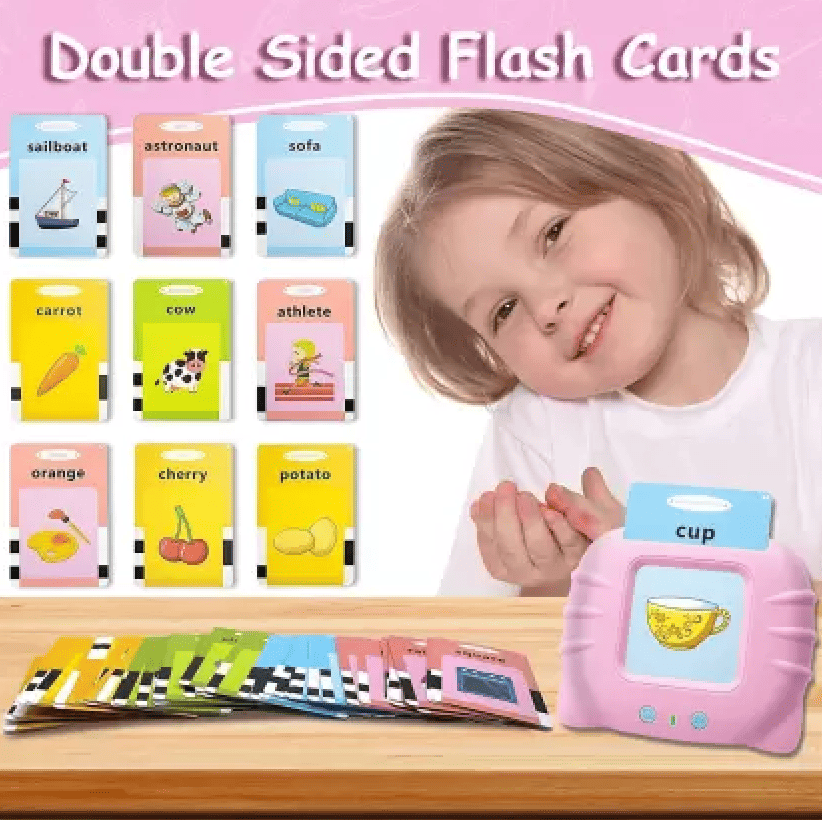 Talking Flash Cards – Learn and Play - Bop Buzz Talking Flash Cards – Learn and Play Pink Bop Buzz