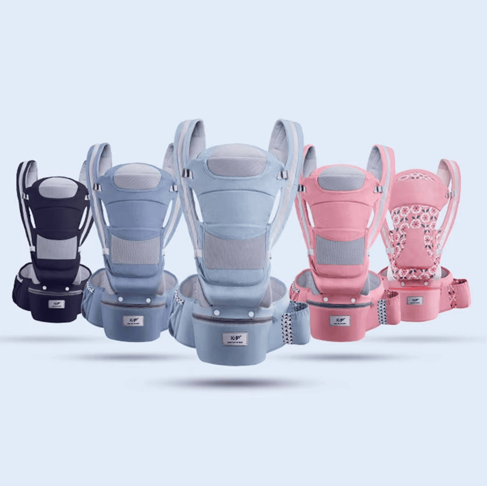 4-in-1 Newborn Baby Carrier Backpack - Bop Buzz 4-in-1 Newborn Baby Carrier Backpack Fresh Blue Bop Buzz