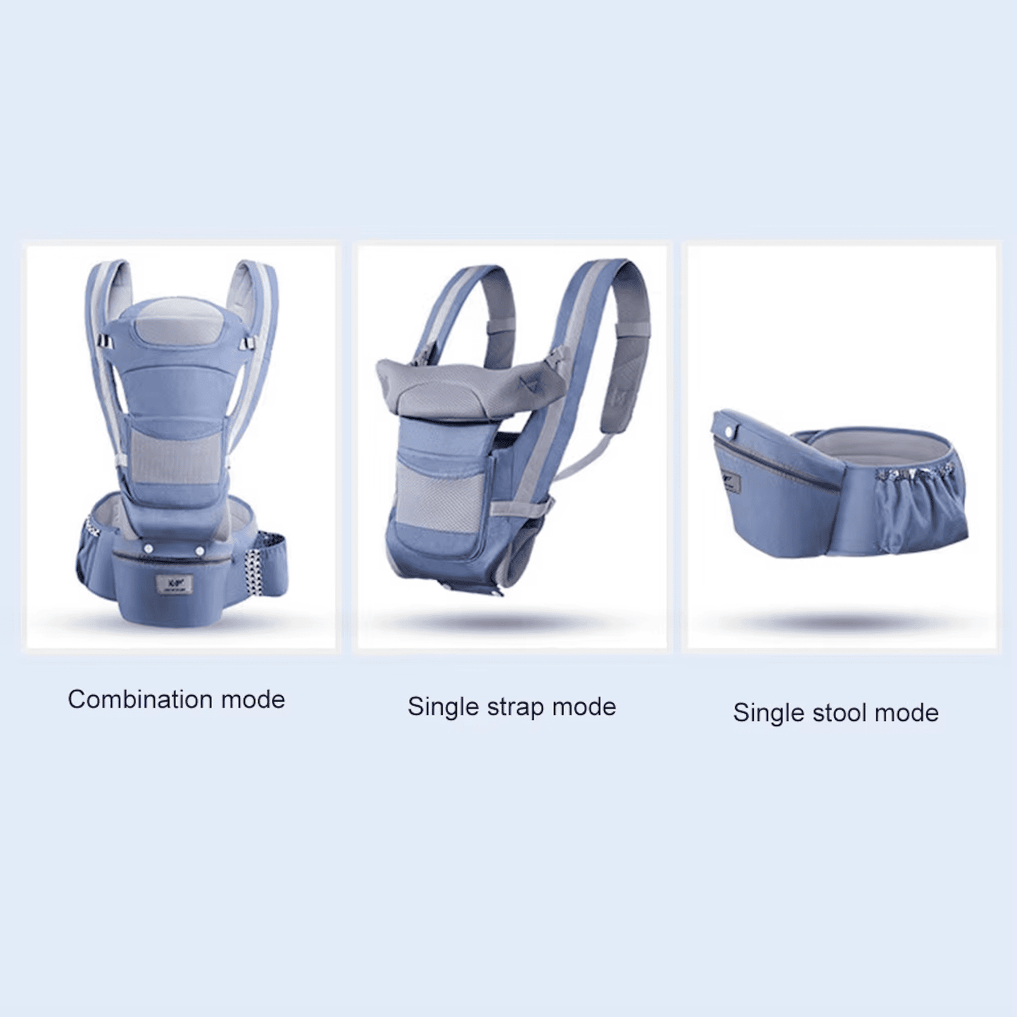 4-in-1 Newborn Baby Carrier Backpack - Bop Buzz 4-in-1 Newborn Baby Carrier Backpack Fresh Blue Bop Buzz