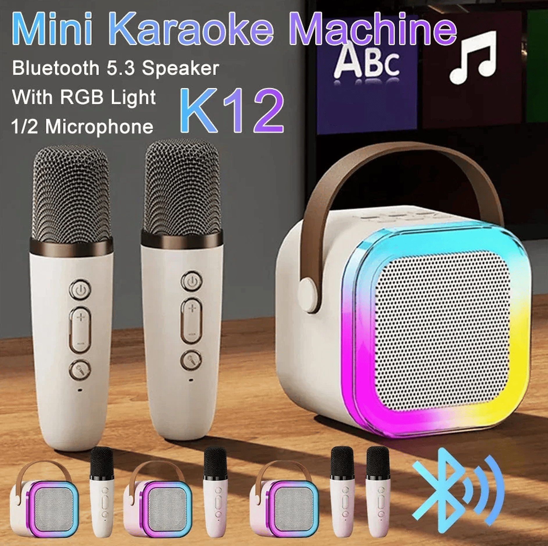 Portable Karaoke Speaker for Kids and Adults – Rechargeable with USB Port