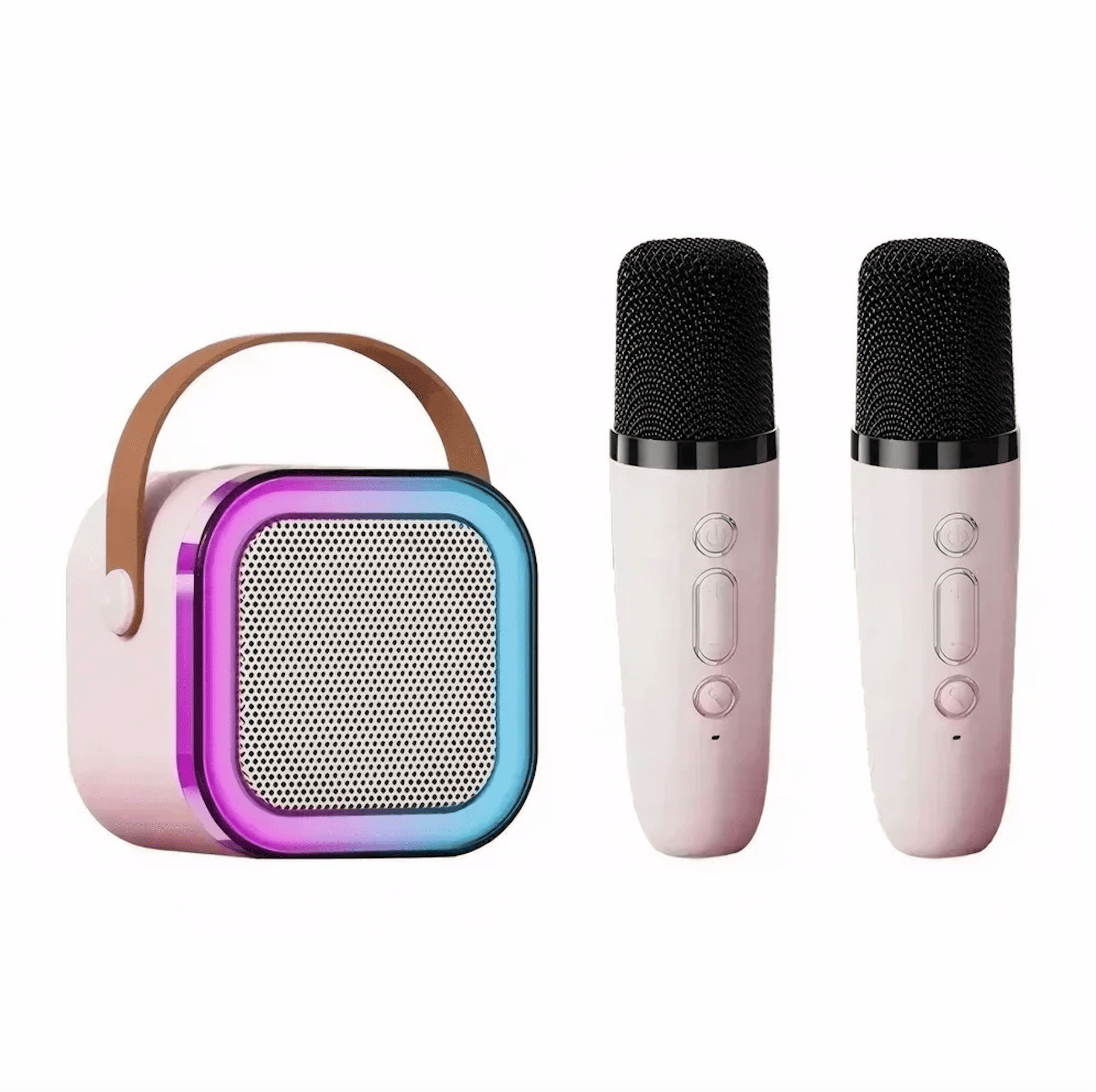 Bluetooth Karaoke Set with Dual Microphones and Built-in Speaker