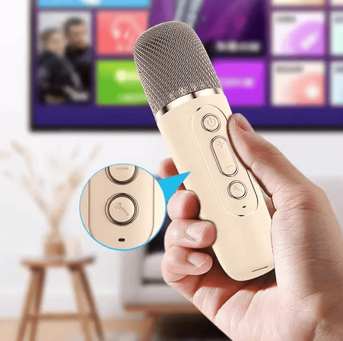 Ur benveg karaoke bihan evit ar vugale hag an dud deuet – Ur c'homzer Bluetooth diwifr gant 1 pe 2 mikrofon