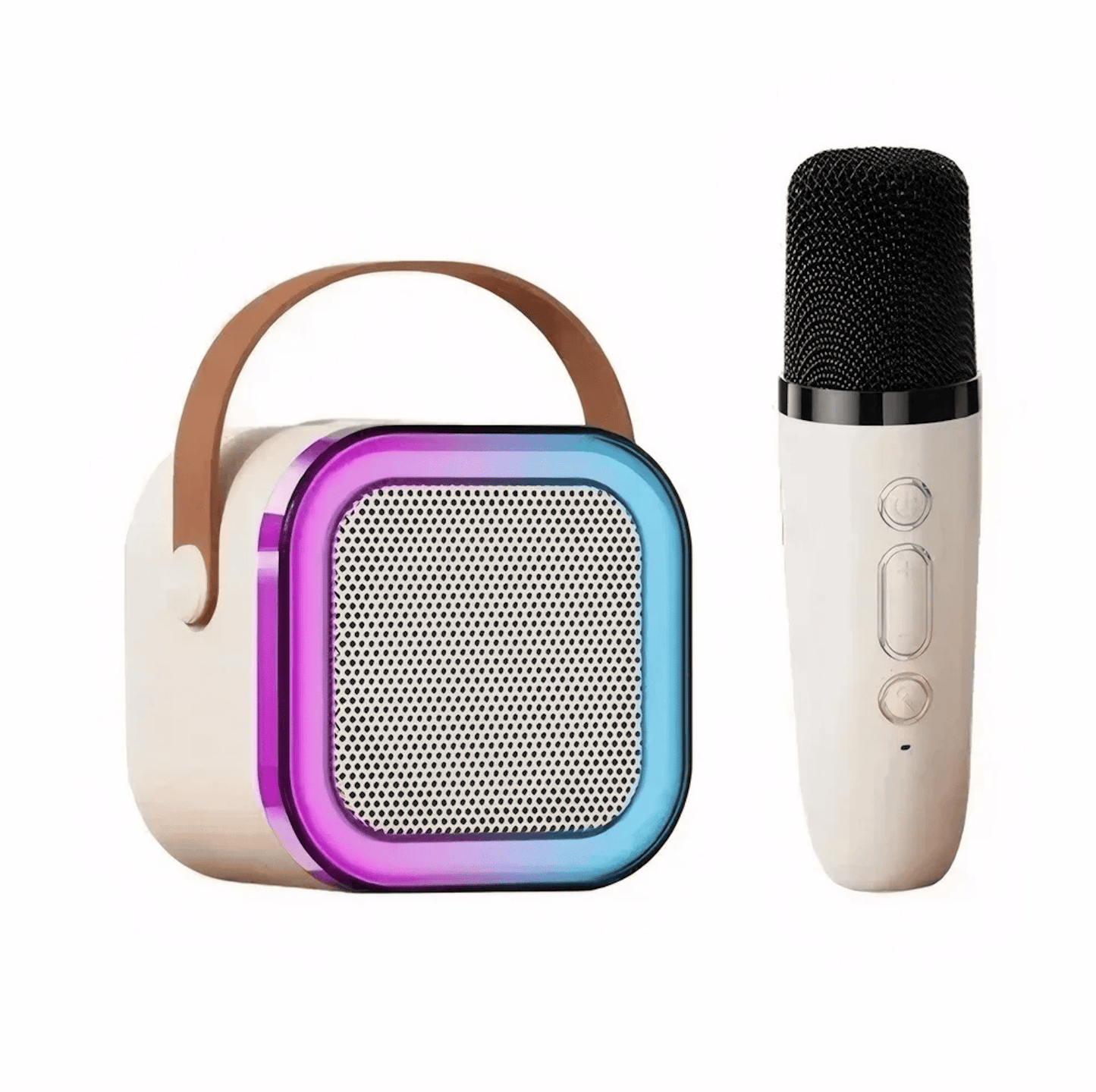 Ur benveg karaoke bihan evit ar vugale hag an dud deuet – Ur c'homzer Bluetooth diwifr gant 1 pe 2 mikrofon