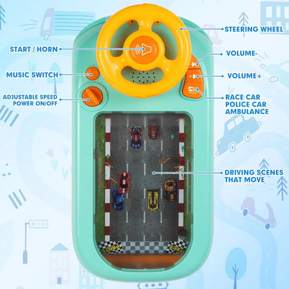 SpeedRacer Steering Wheel - Bop Buzz SpeedRacer Steering Wheel Blue Bop Buzz