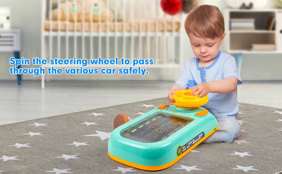 SpeedRacer Steering Wheel - Bop Buzz SpeedRacer Steering Wheel Blue Bop Buzz