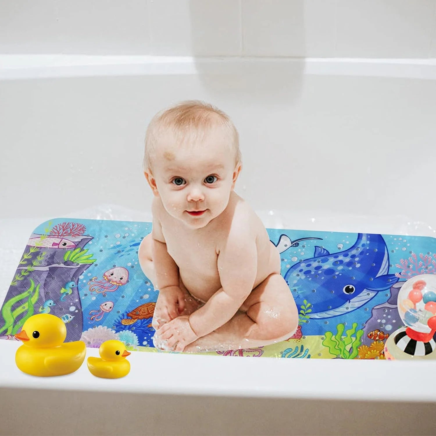 Non-Slip Baby Bath Mat - Bop Buzz Non-Slip Baby Bath Mat Oceaan A Bop Buzz