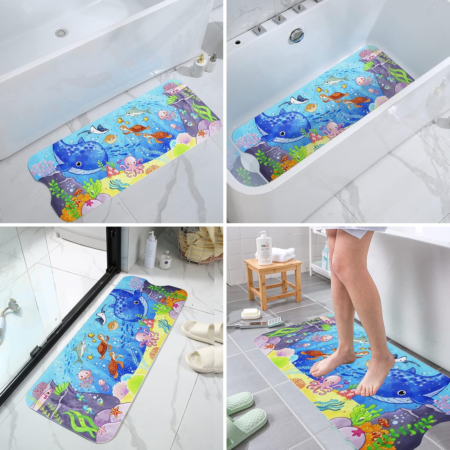 Non-Slip Baby Bath Mat - Bop Buzz Non-Slip Baby Bath Mat Oceaan A Bop Buzz