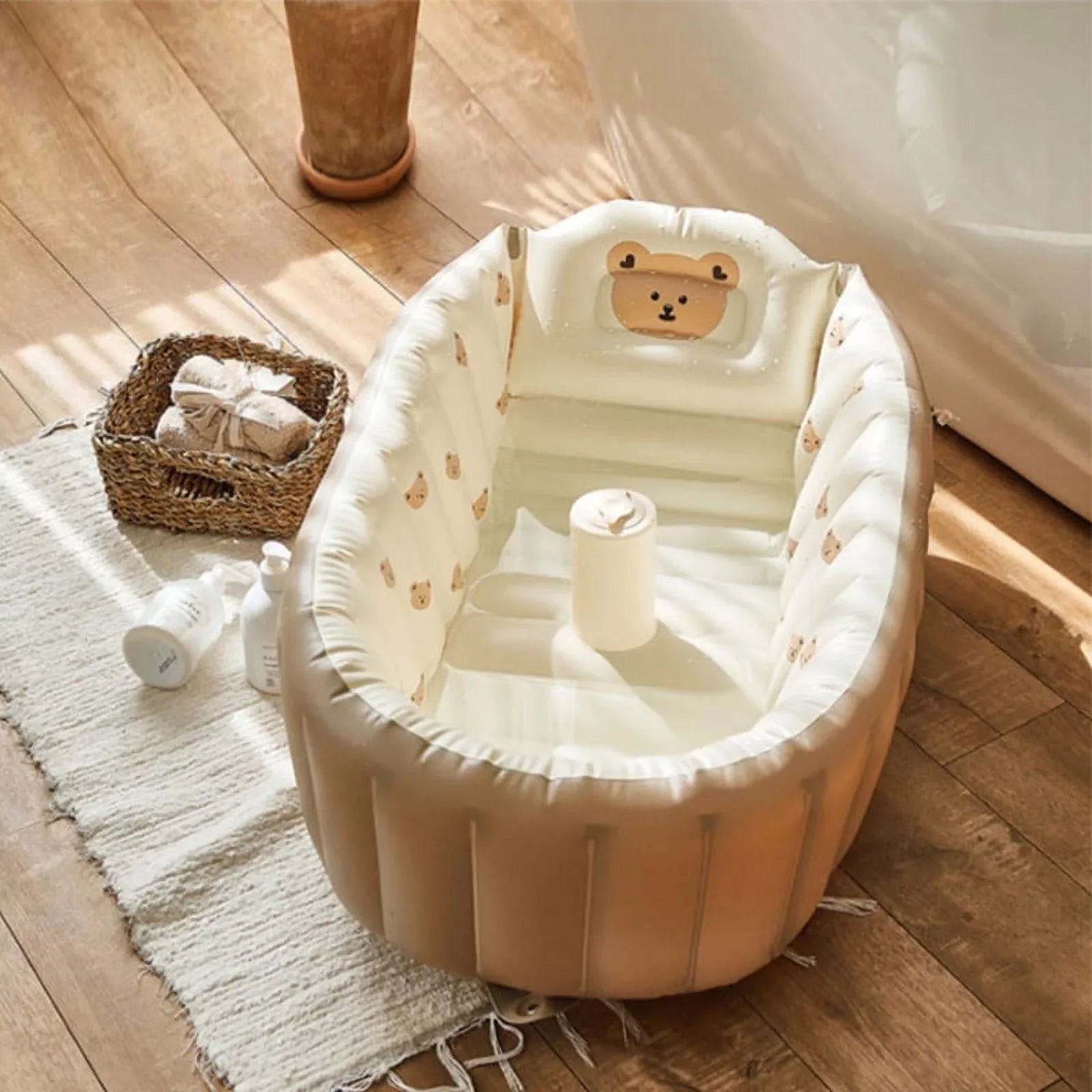 Inflatable Baby Bath - Bop Buzz Inflatable Baby Bath Brown Bear Bop Buzz