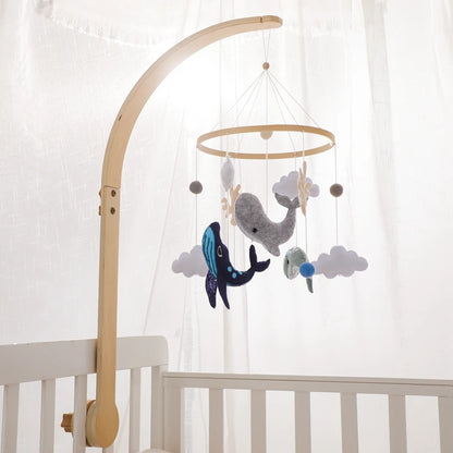 Baby Mobile for Crib – Sea Whale with Clouds