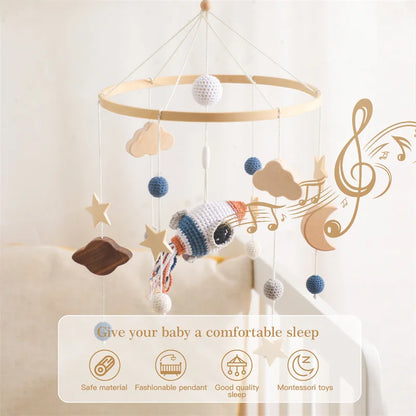 Baby Mobile for Crib – Starry Space Rocket