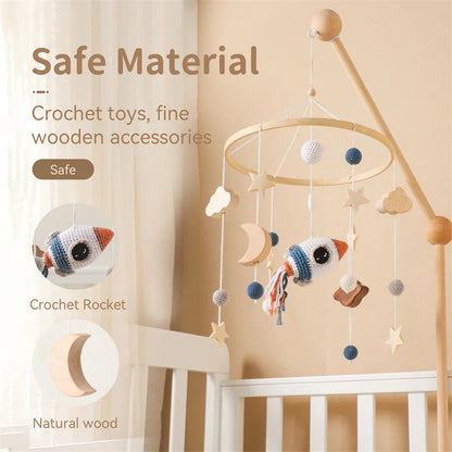 Baby Mobile for Crib – Starry Space Rocket