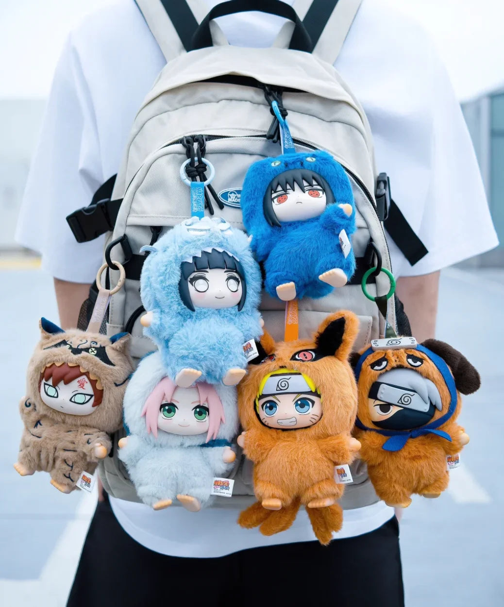 Collectible anime keychain Naruto Labubu