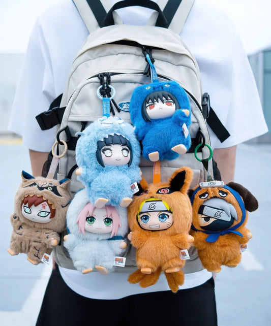 Collectible anime keychain Naruto Labubu