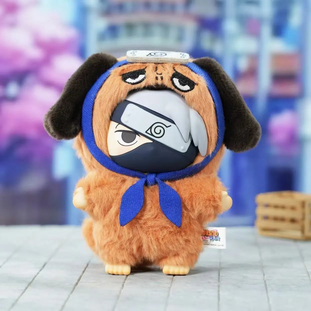 Naruto Labubu keychain dog design